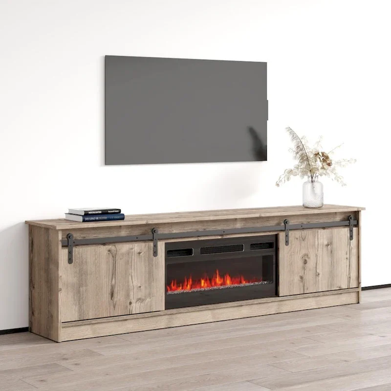 Modern Fireplace TV Stand