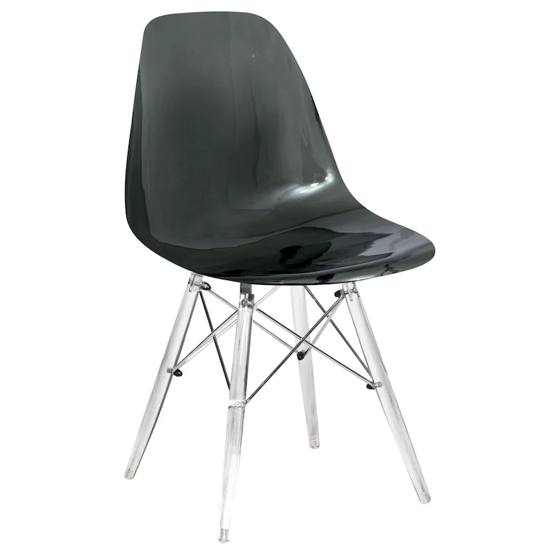 Acrylic Accent Dining Chair with Eiffel Legs