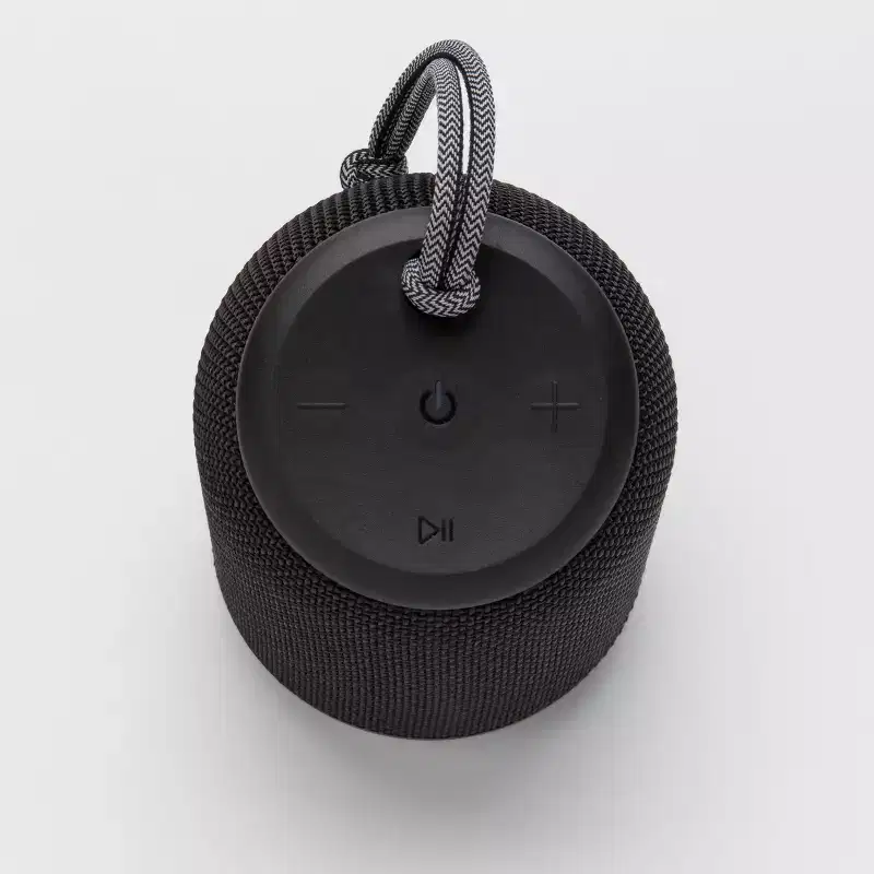 Refurbished Cylinder Portable Bluetooth Speaker with Strap - heyday™ Black - Target Certified Refurbished: Wireless Mounted Audio Device