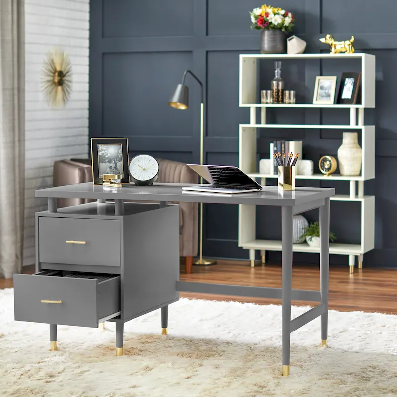 Simple Living Margo 2-drawer Mid-Century Modern Desk