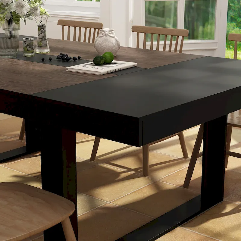 Modern Office Conference Meeting Room Table, 86.6X47.2 Computer Desk