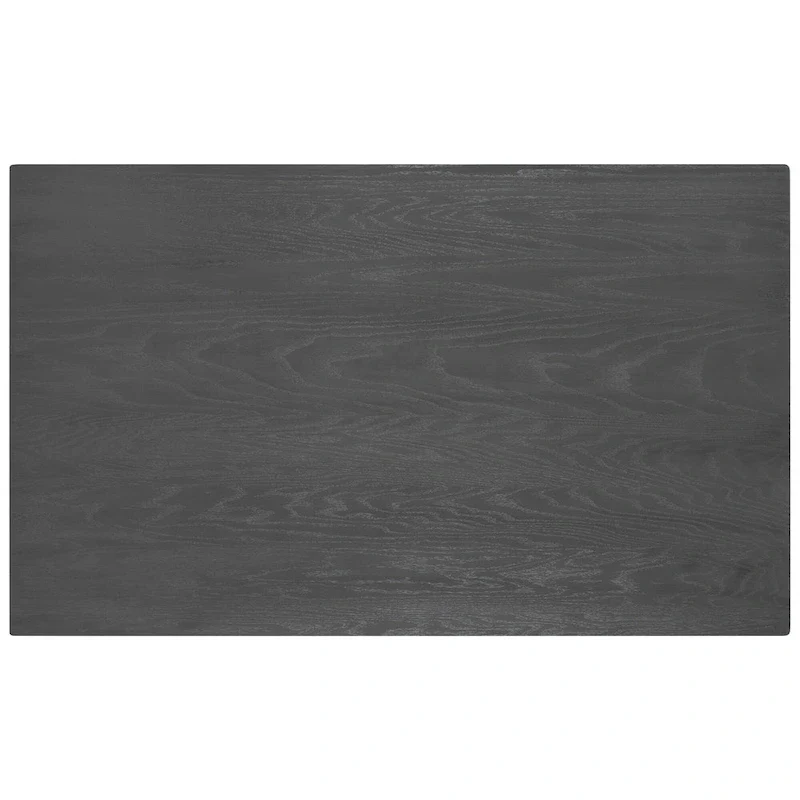 White Farmhouse 6-Piece Wooden Dining Table Set with Rectangular Table & 4 Chairs