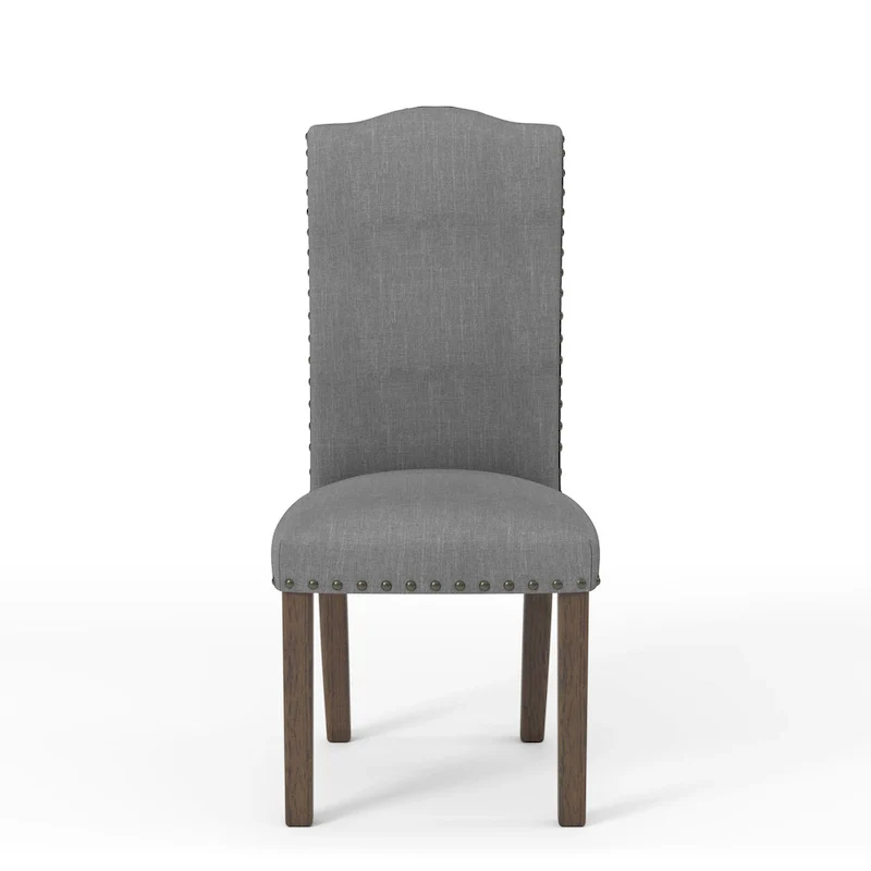 Kerg Rustic Flax Fabric Side Chairs (Set of 2)