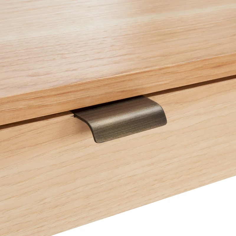 SAFAVIEH Couture Radunka 3-Drawer Smoked Eucalyptus Writing Desk