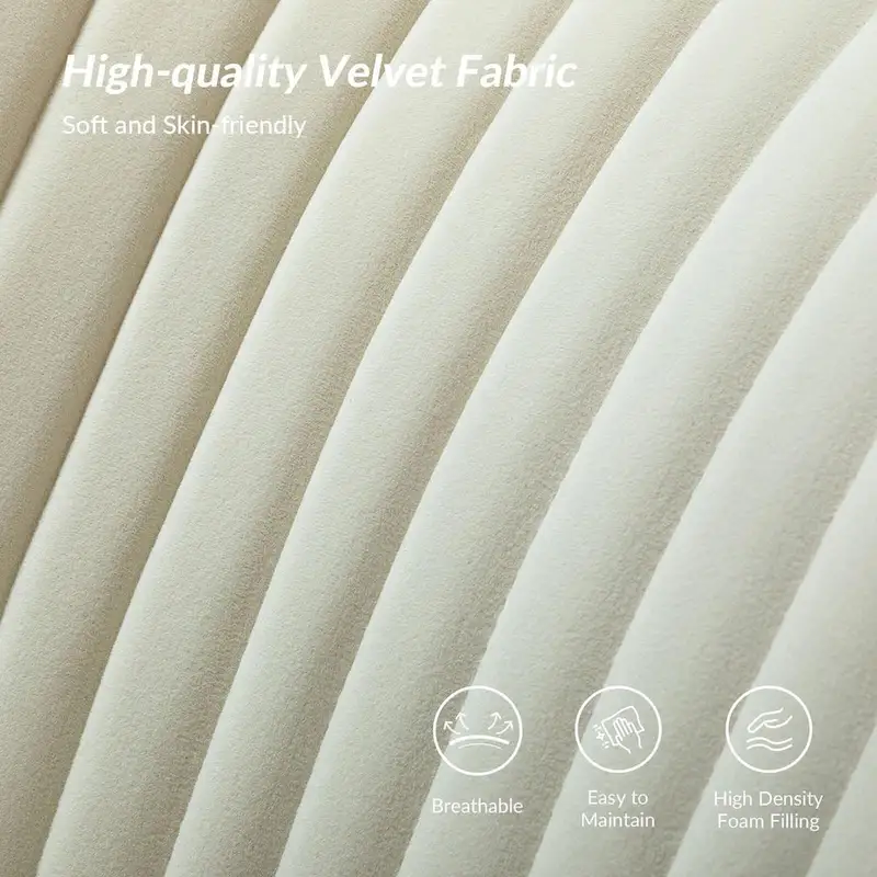 Delicia 3 Piece High-Quality Velvet Fabric Living Room Set with Sturdy Legs by HULALA HOME