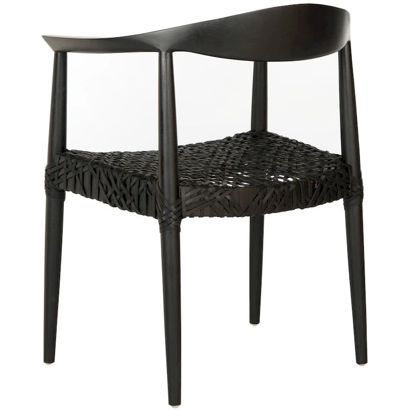 SAFAVIEH Trix Bandelier Black Dining Arm Chair - 24.8