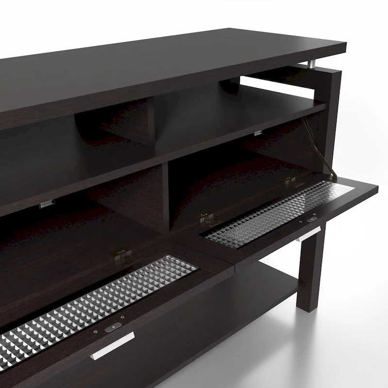 Posa Modern Espresso 47-inch 2-Shelf Sofa Table by Furniture of America