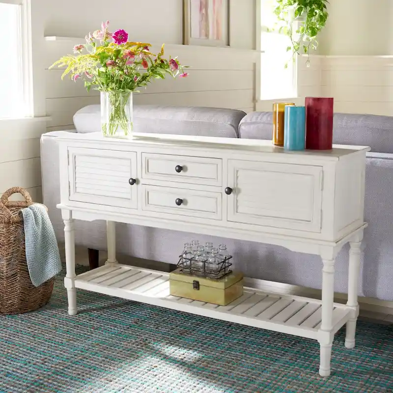Farmhouse Console Table with 2 Drawers and 2 Doors – 47