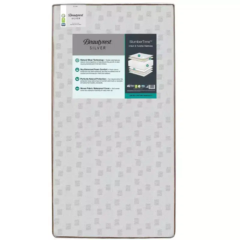Delta Children SlumberTime Two-Stage Crib and Toddler Mattress