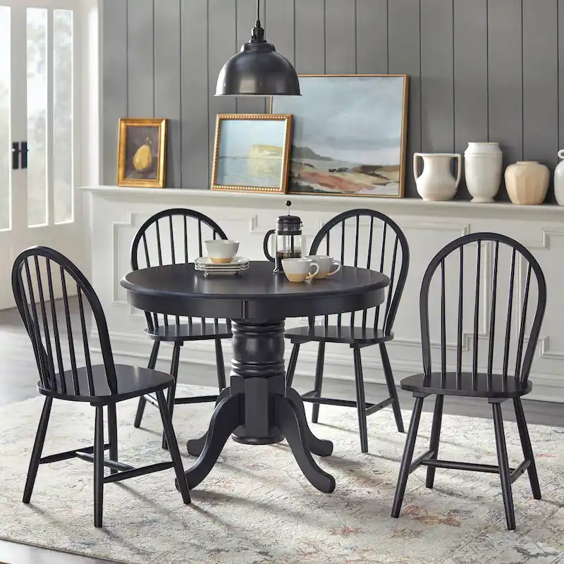 Simple Living Lancaster 5-Piece Solid Wood Dining Set