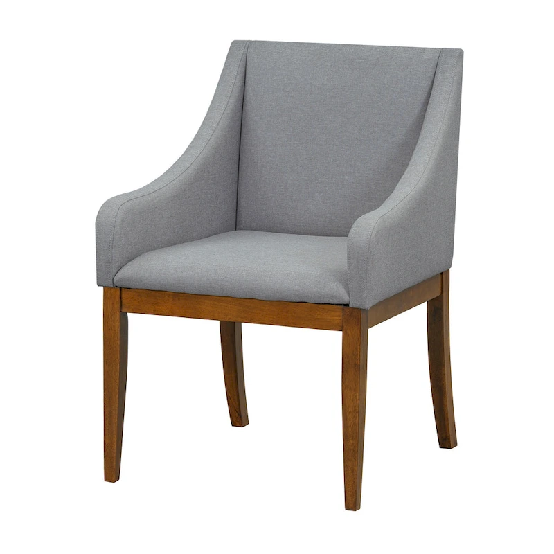 Rustic Style 7-Piece Extendable Dining Table Set with Removable Leaf, 2 Arm Chairs and 4 Armless Chairs