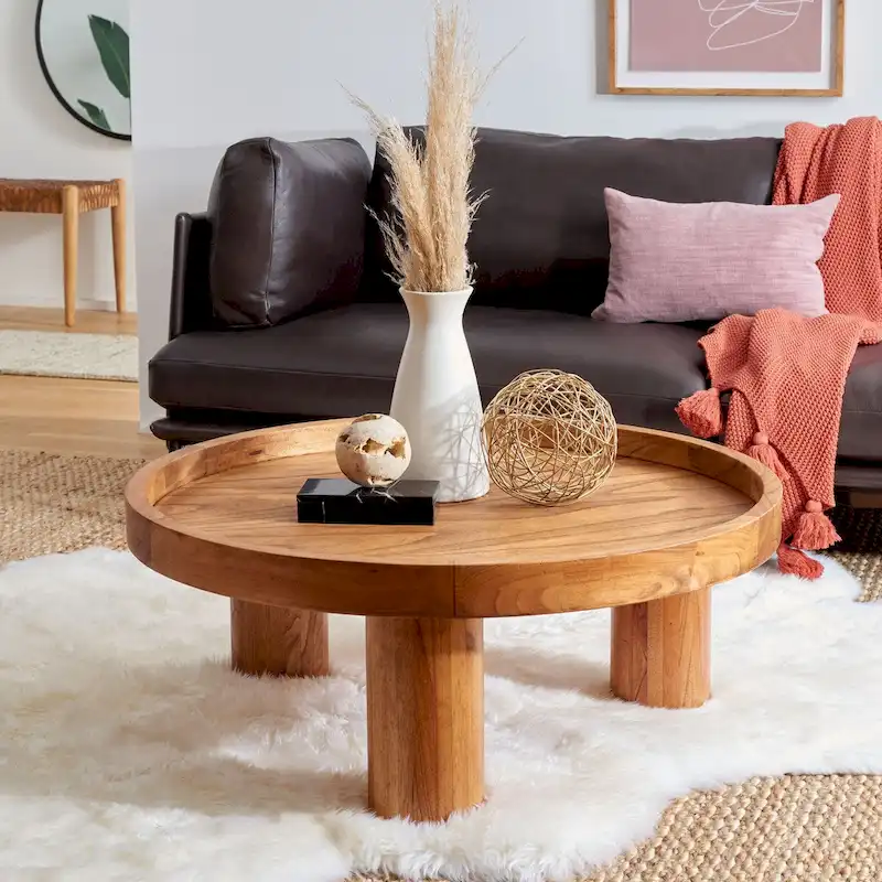 3 Leg Round Coffee Table - 36 W x 36 D x 15 H - 36Wx36Dx15H