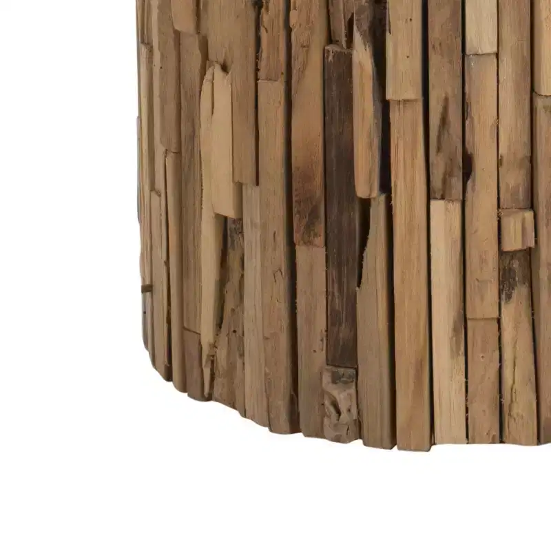Minadoka Rnd Stool - FOX1008 - Medium Oak - Safavieh Couture