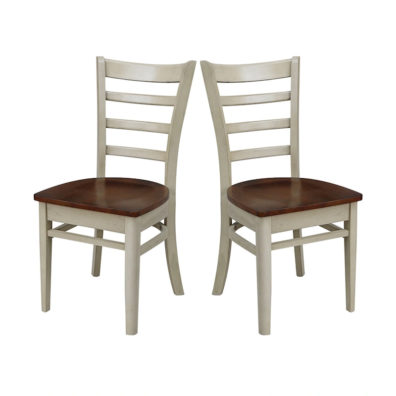 International Concepts Set of Two Emily Side Chairs