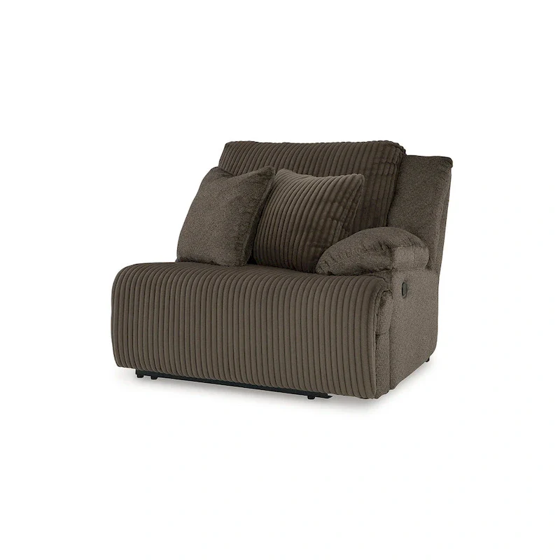 Signature Design by Ashley Top Tier Brown 6-Piece Reclining Sectional with Chaise - 147 W x 134 D x 41 H