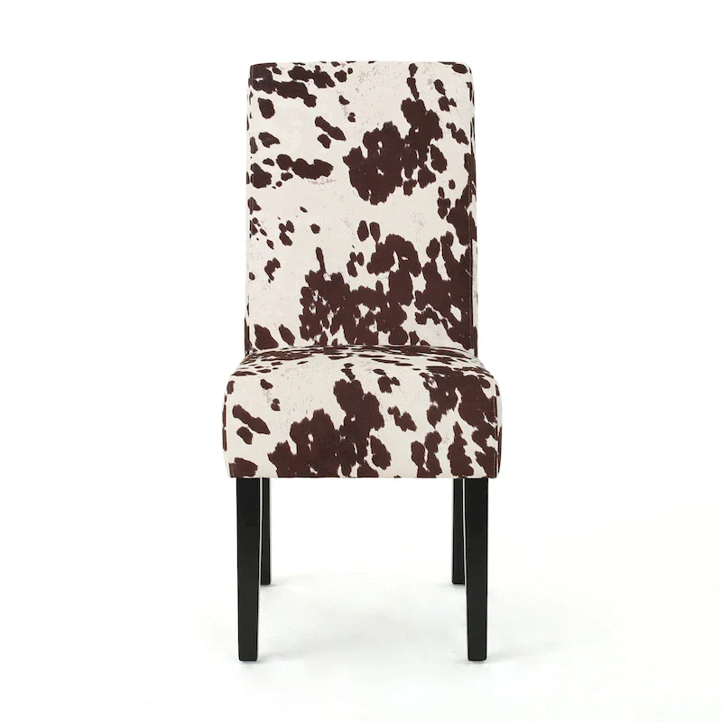 Patterned Upholstered Dining Chairs (Set of 4)