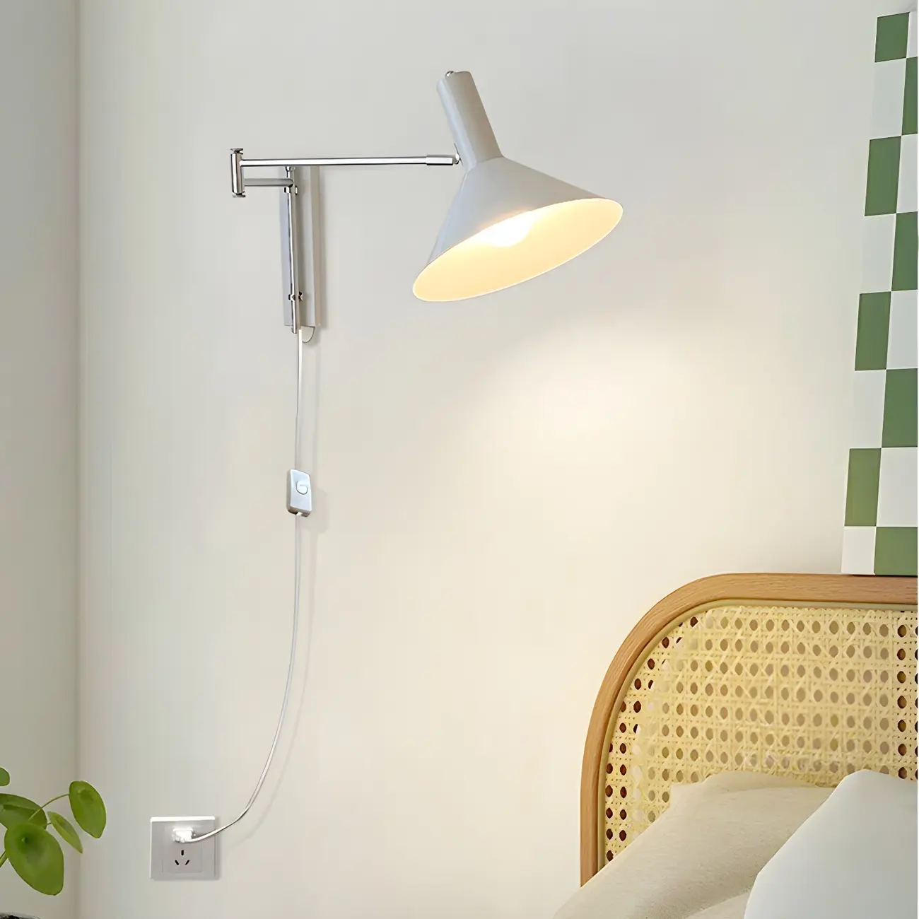 Industrial Metal Stylish Swing Arm Wall Light