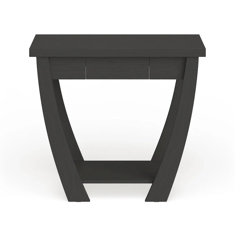 Modern Console Table with Drawer and Shelf - 36 inch