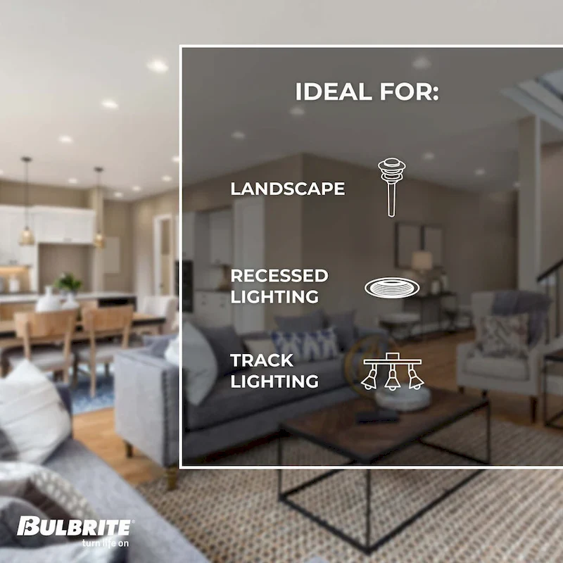 Bulbrite Pack of (4) 10 Watt Dimmable Flood PAR30 Long Neck Medium (E26) LED Light Bulb - Cool White Light