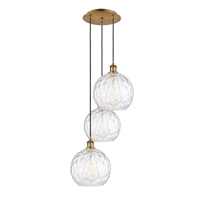 Innovations Lighting Athens Water Glass 3 Light 17  Multi-Pendant