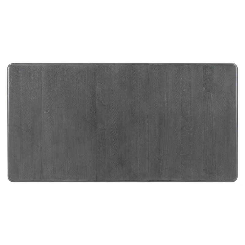 Retro Style 7-Piece Dining Table Set with Extendable Table and 6 Upholstered Chairs