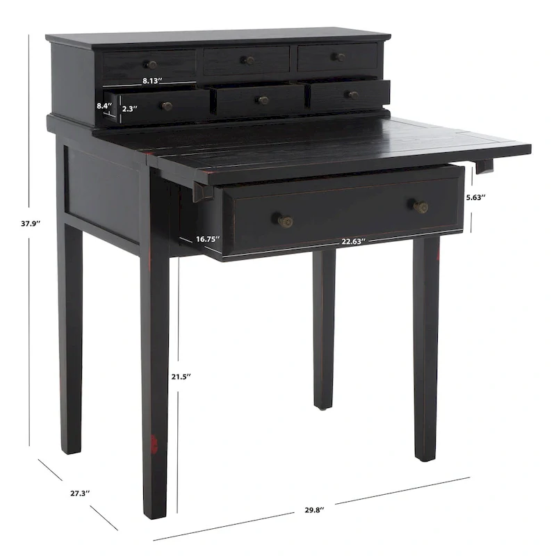 SAFAVIEH Gerly 7-Drawer Fold Down Desk