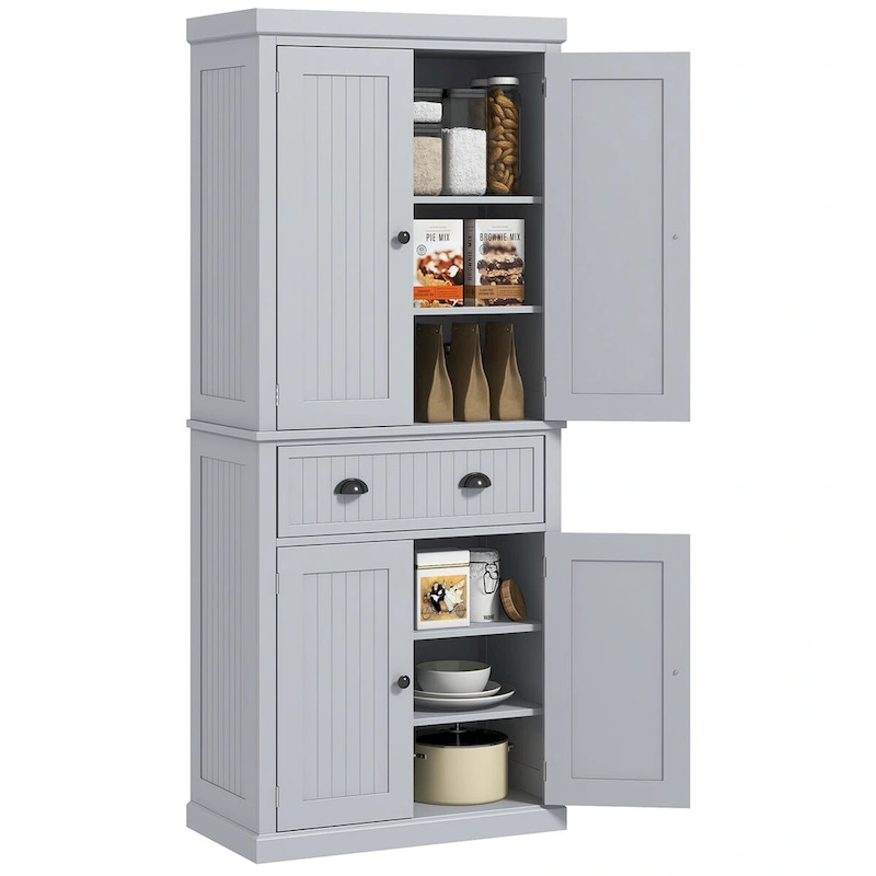High Quality Home 72 Kitchen Pantry Storage Cabinet with 4 Doors