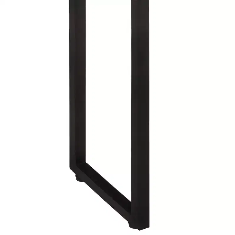 vidaXL Planter Natural wood with black metal frame