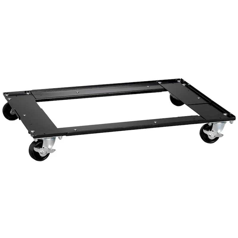 Adjustable Cabinet Dolly for Lateral File Cabinets, Black
