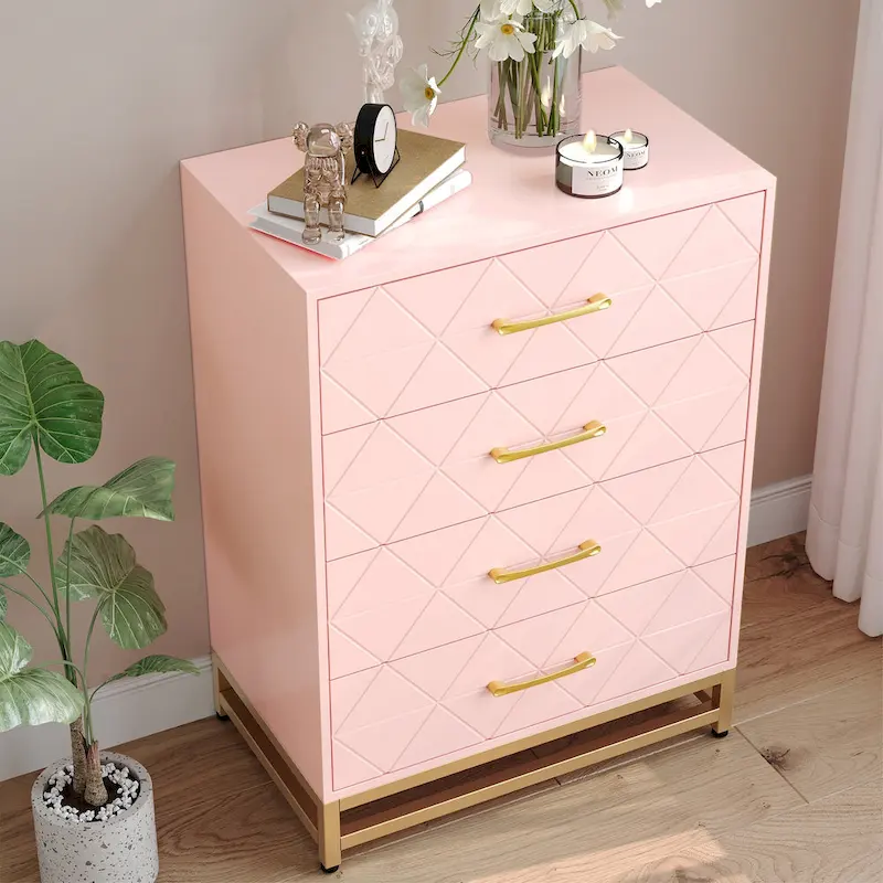 Dresser for Bedroom with 4 Drawer