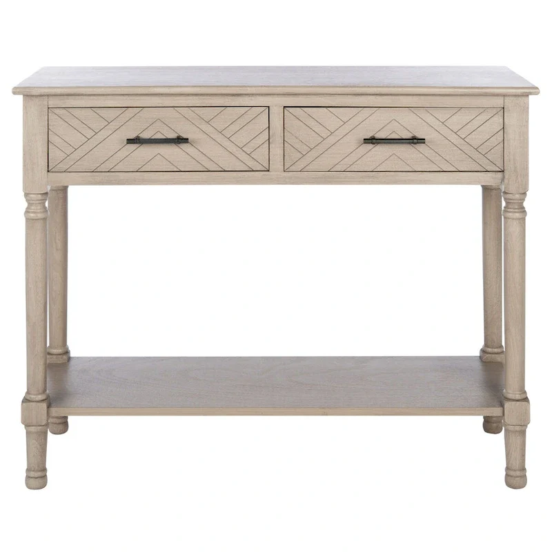 SAFAVIEH Eryka 2-Drawer Console Table - 35.5  W x 13  L x 29.5  H - 36Wx13Dx30H