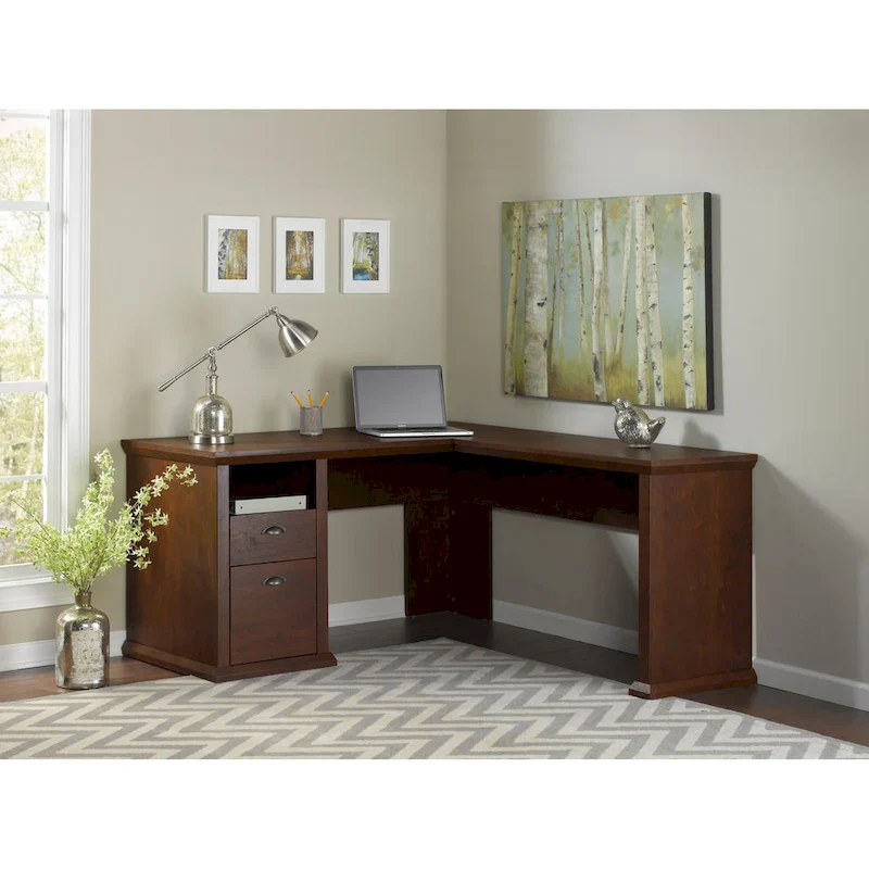 Yorktown 60W L Shaped Office Desk with Storage