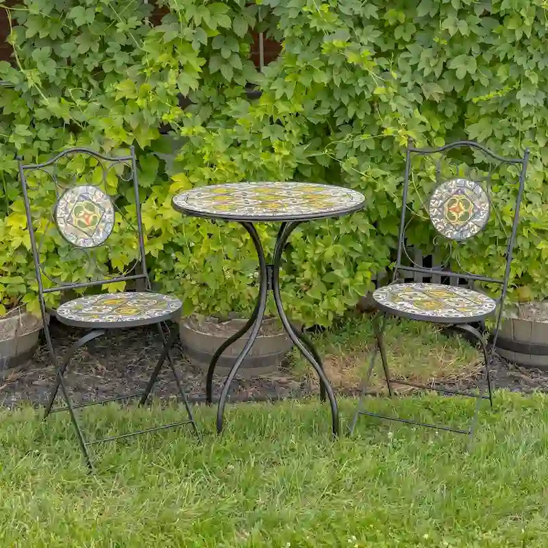 Mosaic Bistro Sets - 23.5x23.5x29.75