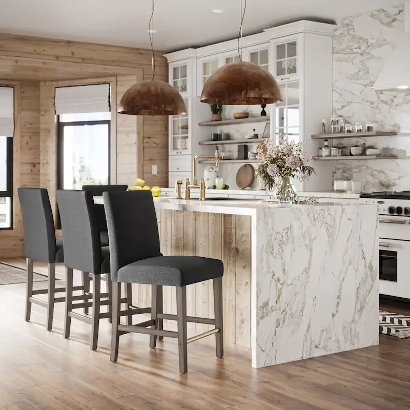 Laura Upholstered 25 Counter Height Bar Stool