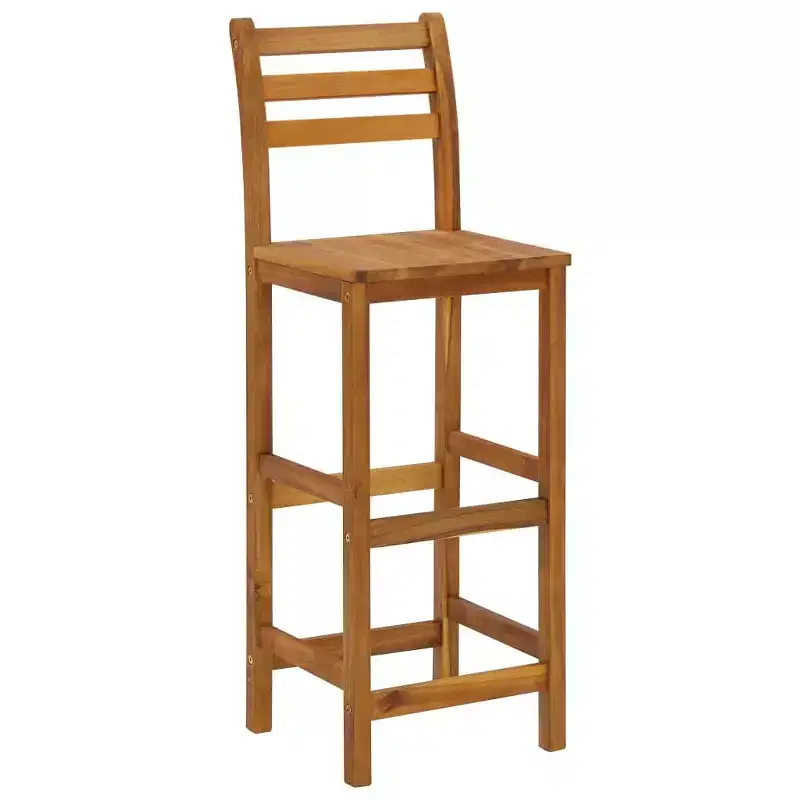 vidaXL Garden Bar Set Natural Wood Solid acacia wood with oil finish Large