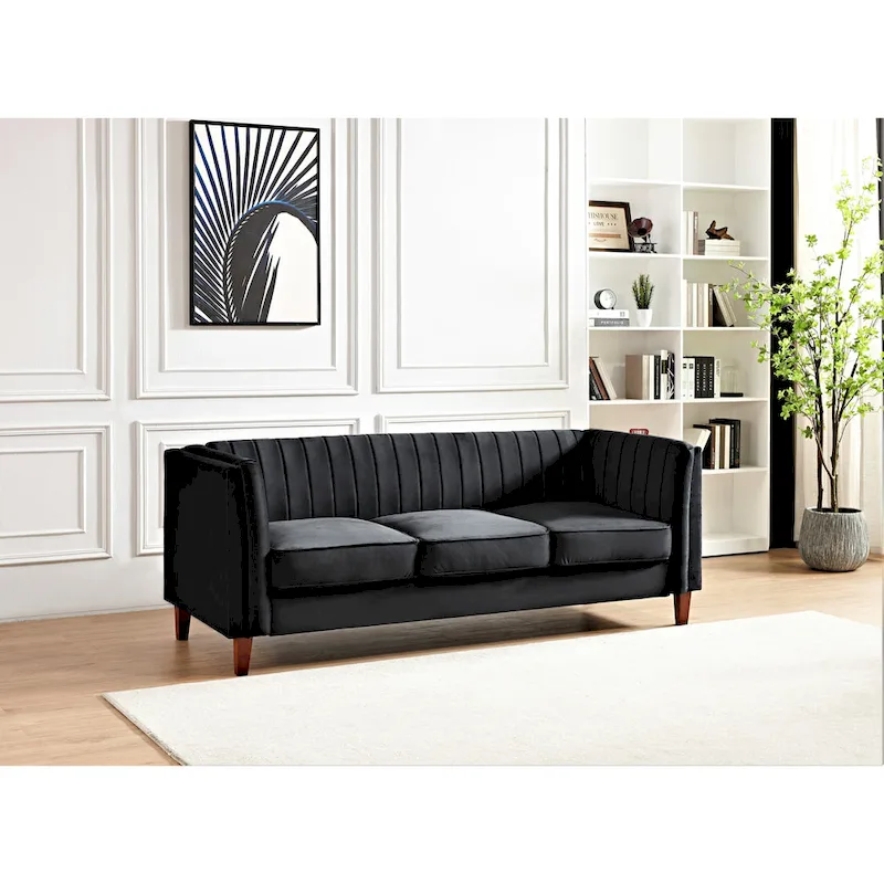 Line Tufted Square Design Sofa