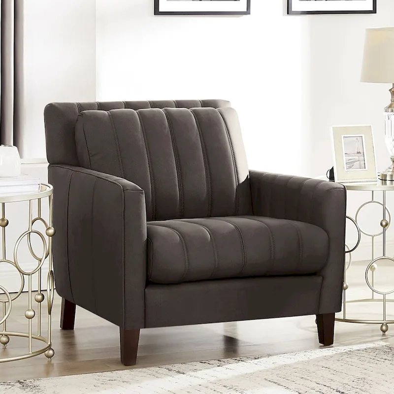 Hydeline Ennis Top Grain Leather Sofa and Chair Set - Sofa, Chair