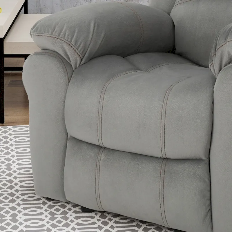 Celestina Bubba Microfiber Gliding Recliner by Christopher Knight Home