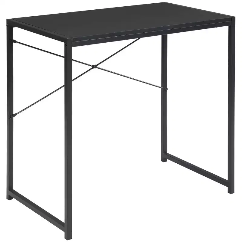 eHemco Multifunction Rectangular Home Office Writing Study Desk, Black