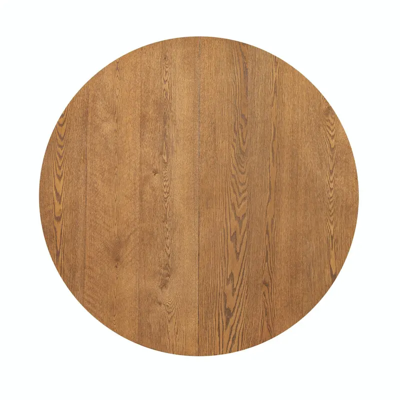 Modern 5-Piece Round Dining Set with 16.2 Removable Leaf