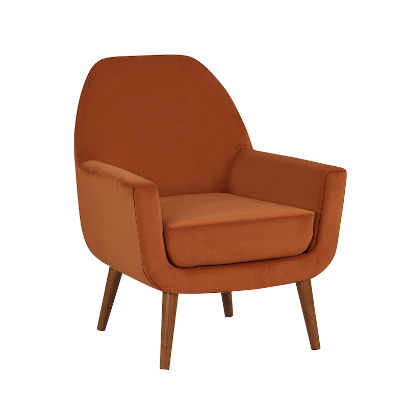 Mid-Century Velvet Arm Chair