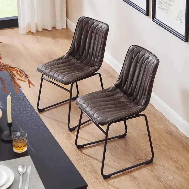 Faux Leather Dining Chair (Set of 2)