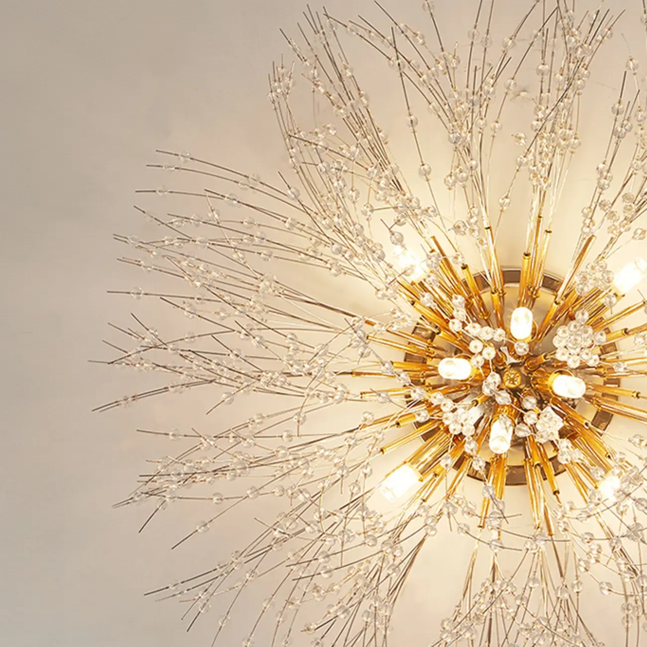 Luxury Crystal Chandelier Starburst with Flexible Length
