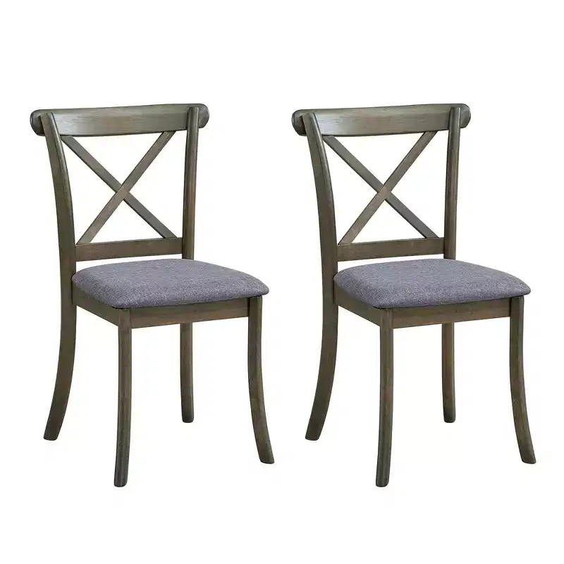 Vatros Wooden Dining Chairs Set of 2, Modern Upholstered Dining Room Chair
