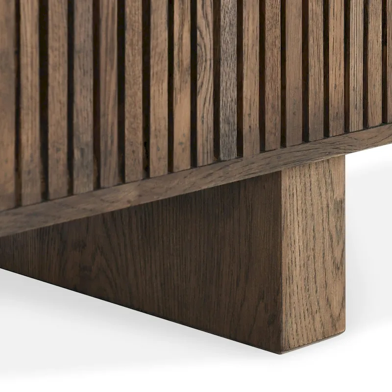 Classic Home Roya Oak Veneer Sideboard Buffet