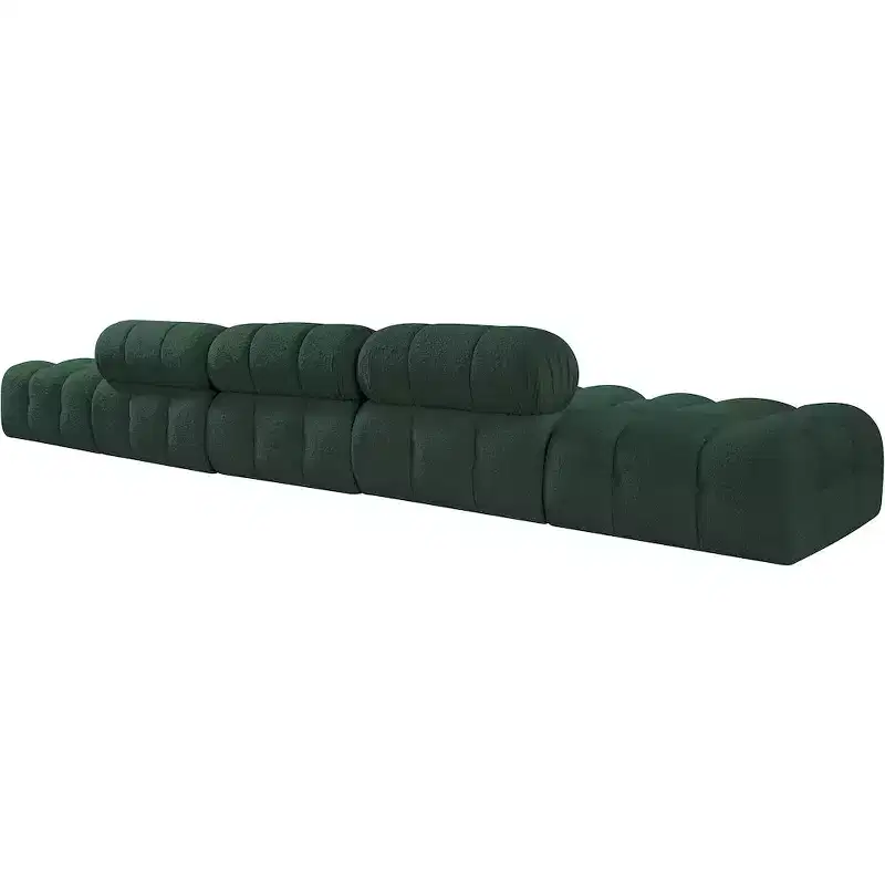 Meridian Furniture Ames 170 Boucle Fabric Upholstered 5pc. Modular Sofa
