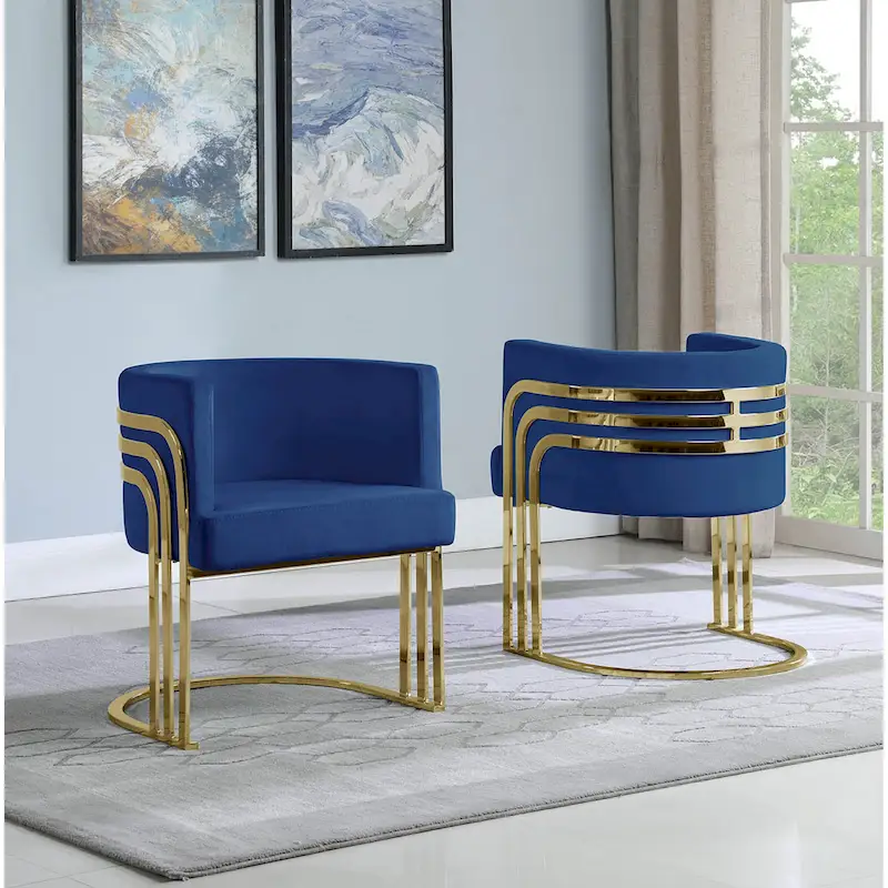 Accent Chair with Gold Base (Single)