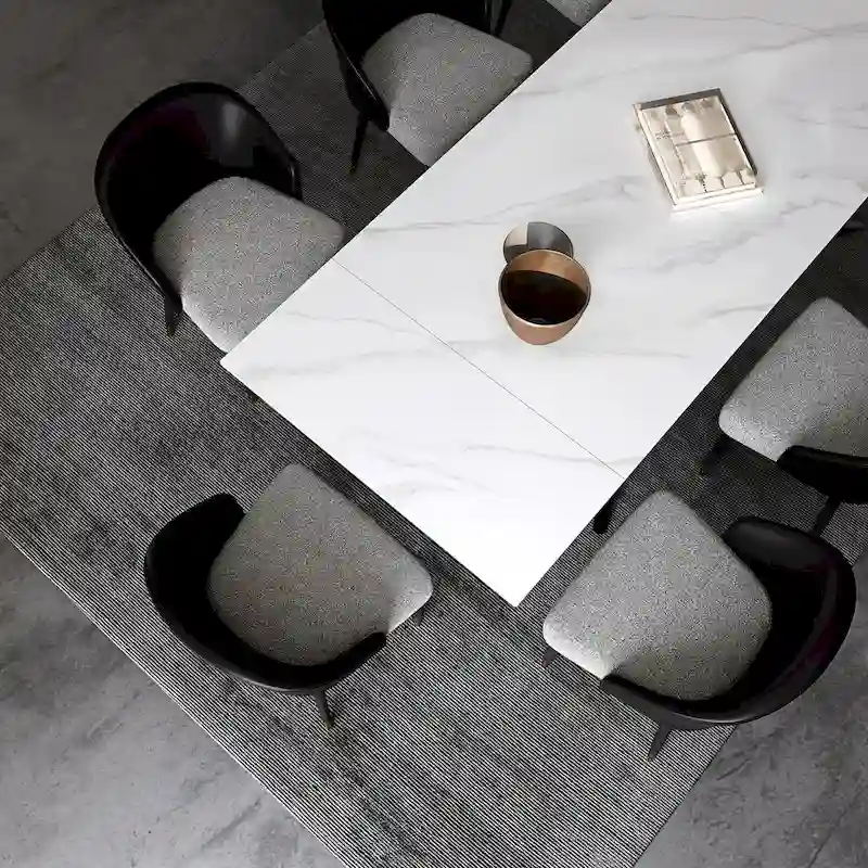 110.24  Extendable Rectangular Sintered Stone Dining Table - 78.74  to 110.24