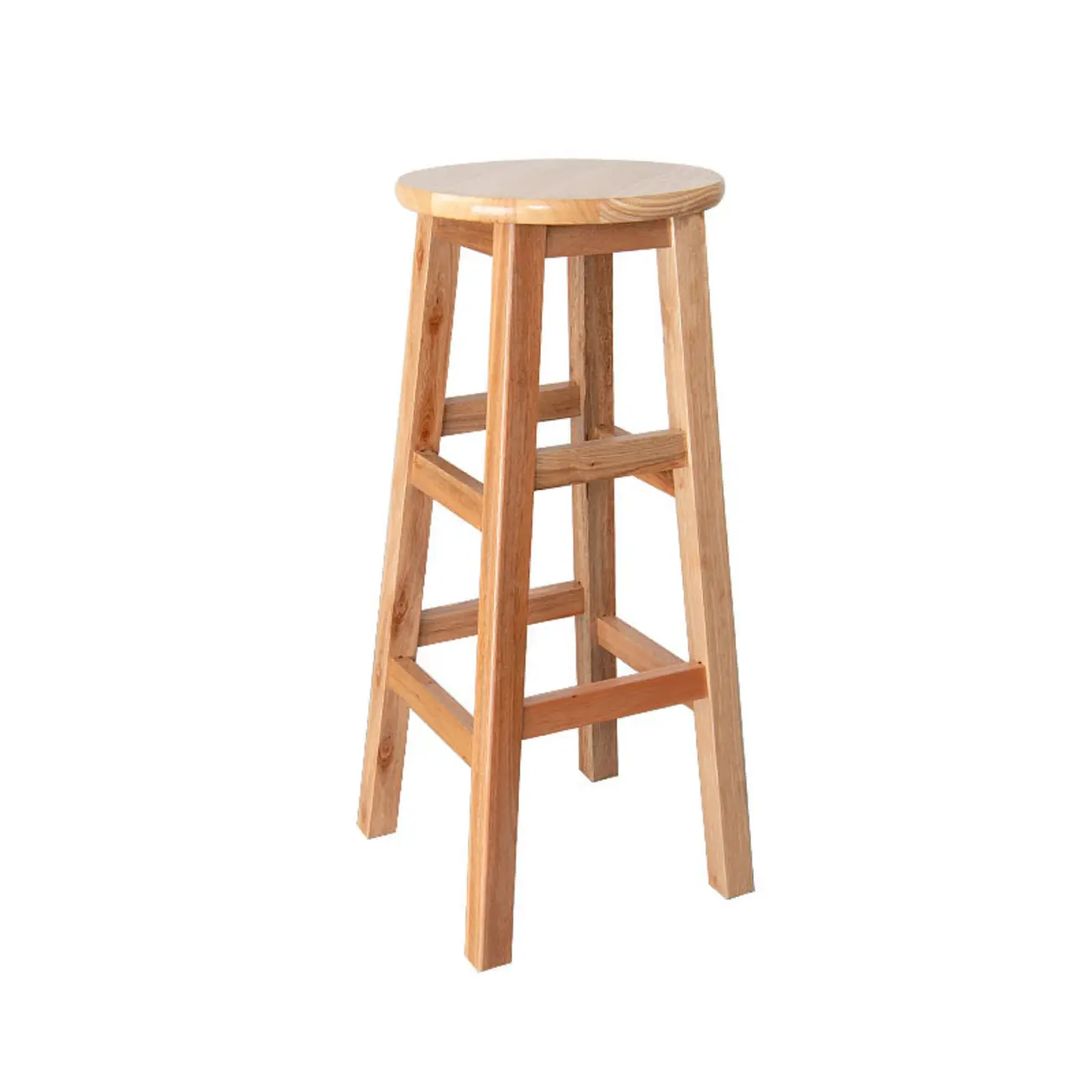 Counter Height Modern Wood Backless Bar Stools