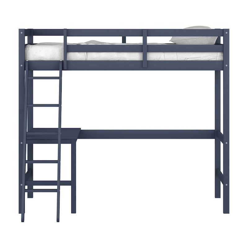 Hillsdale Caspian Wood Twin Loft Bed with Desk